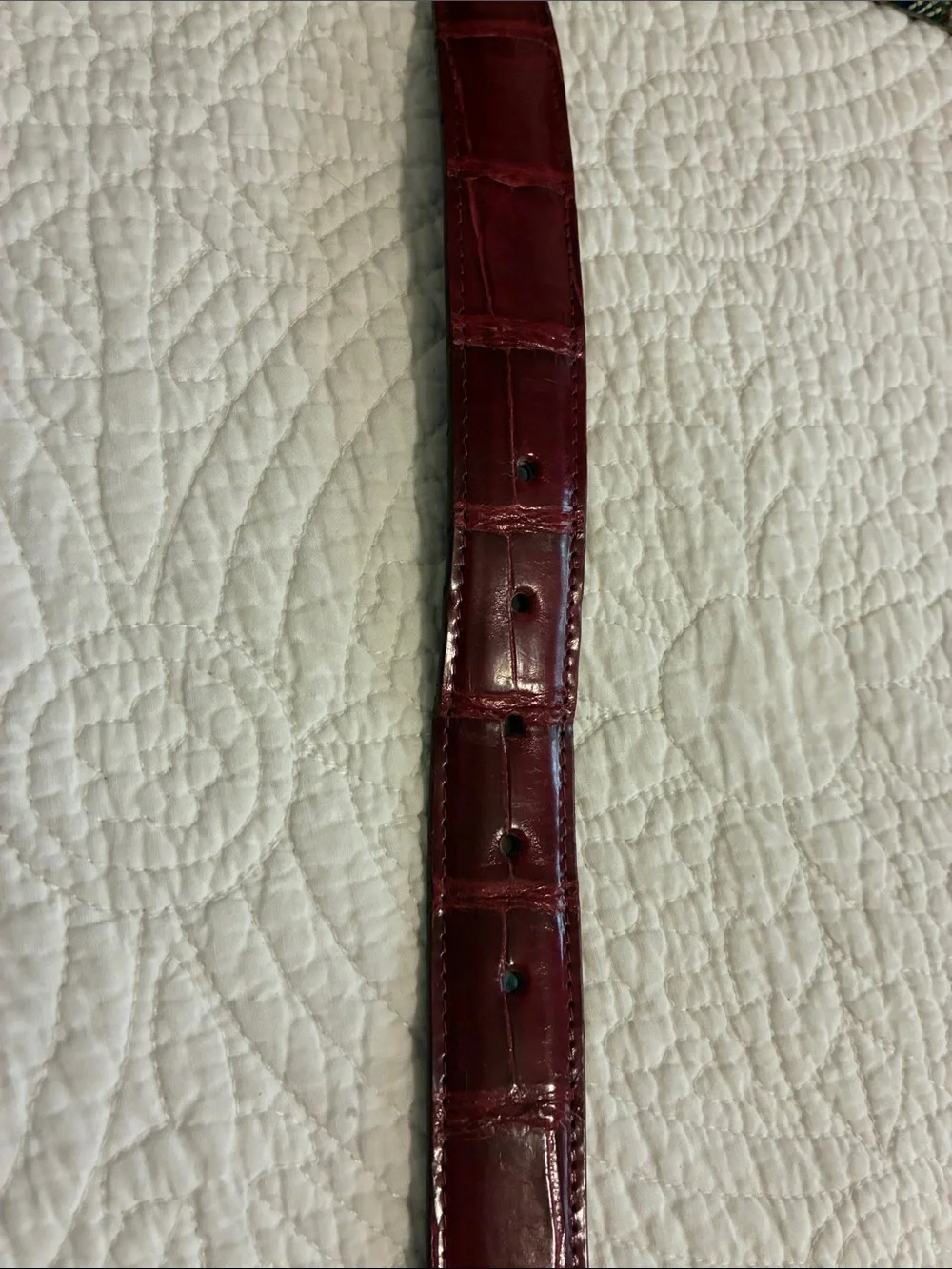 Classic crocodile skins sophisticated red